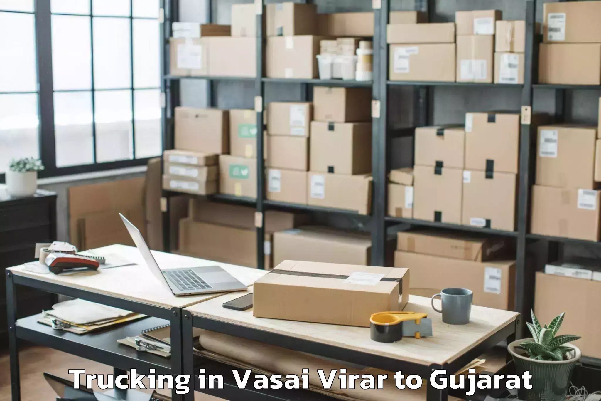 Leading Vasai Virar to Karjan Trucking Provider